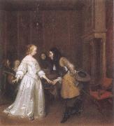 Gerard Ter Borch Dancing Couple USA oil painting artist